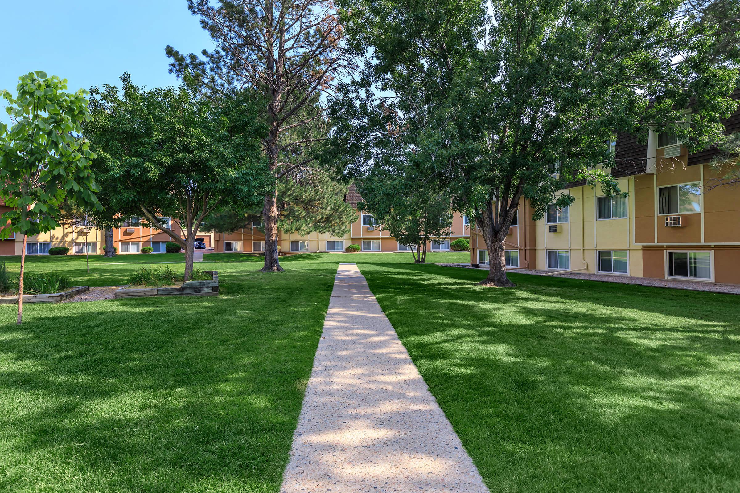 a large lawn in front of a house