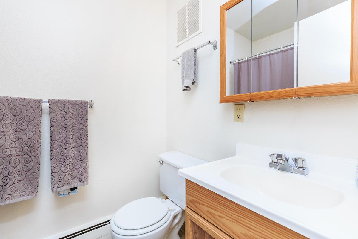 a white sink sitting under a mirror