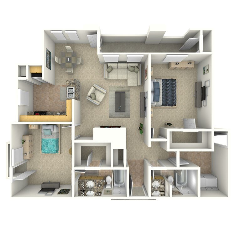 Floor plan image of B2a