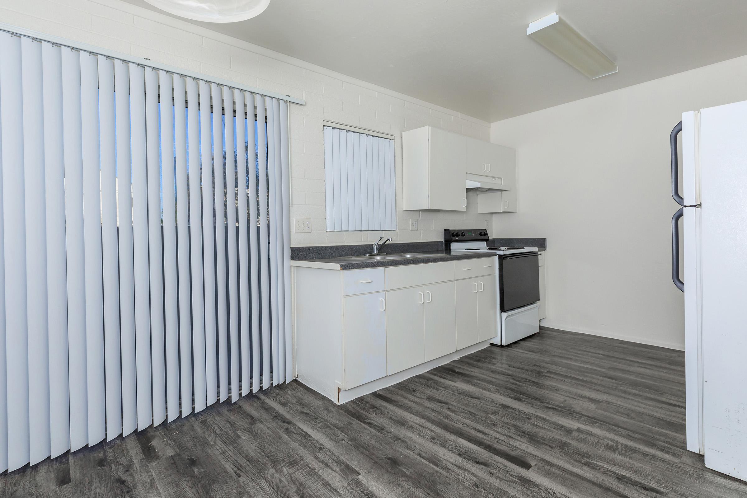 a refrigerator in a room