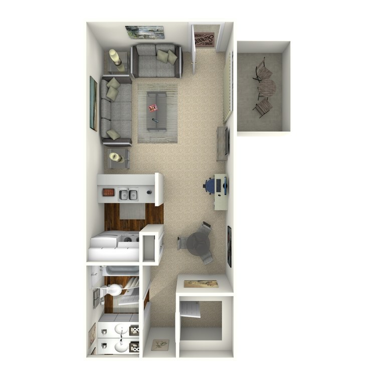 Floor plan image of Efficiency