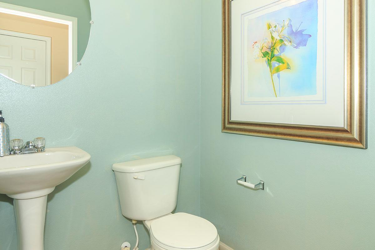 a white sink sitting under a mirror