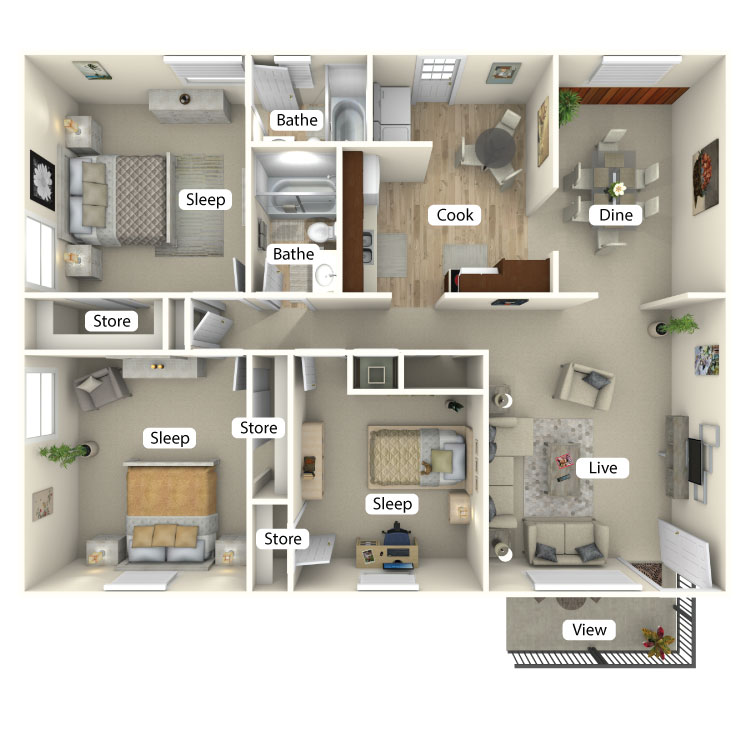 Floor plan image of The Camelia