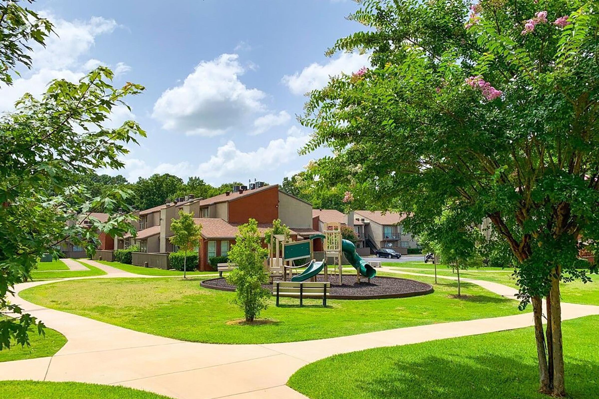 a large lawn in front of a house