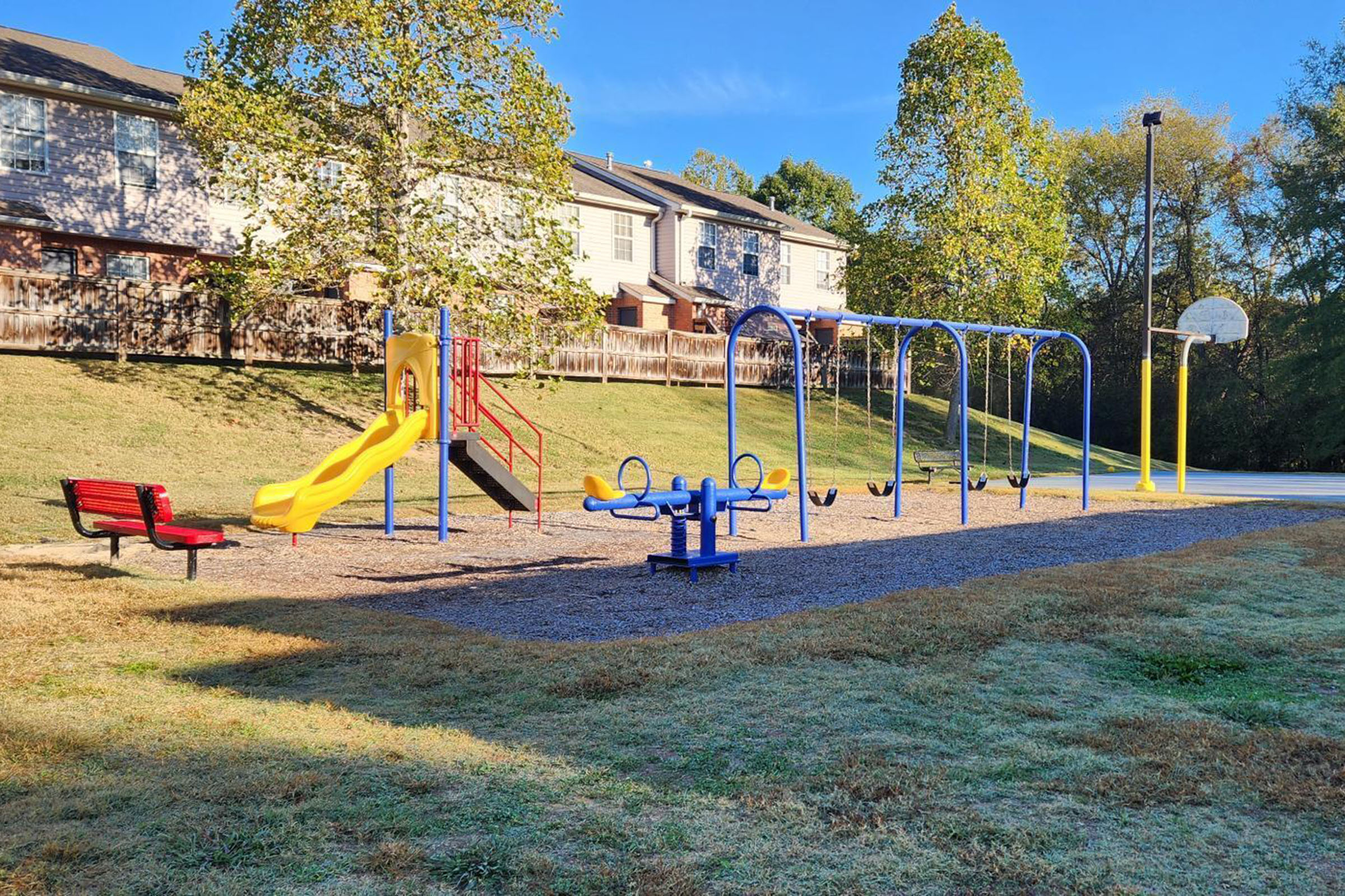 a playground in a park