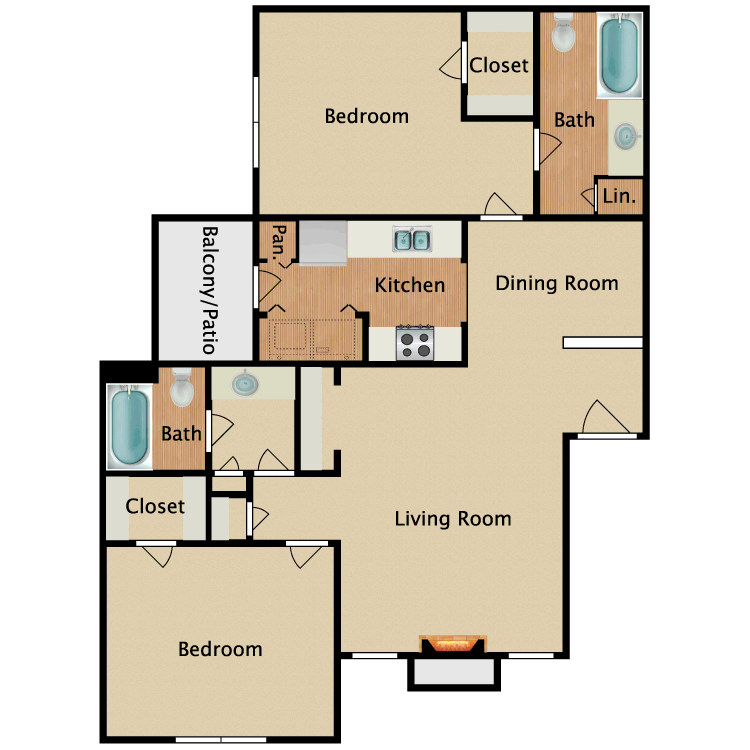 Floor plan image of Laurie