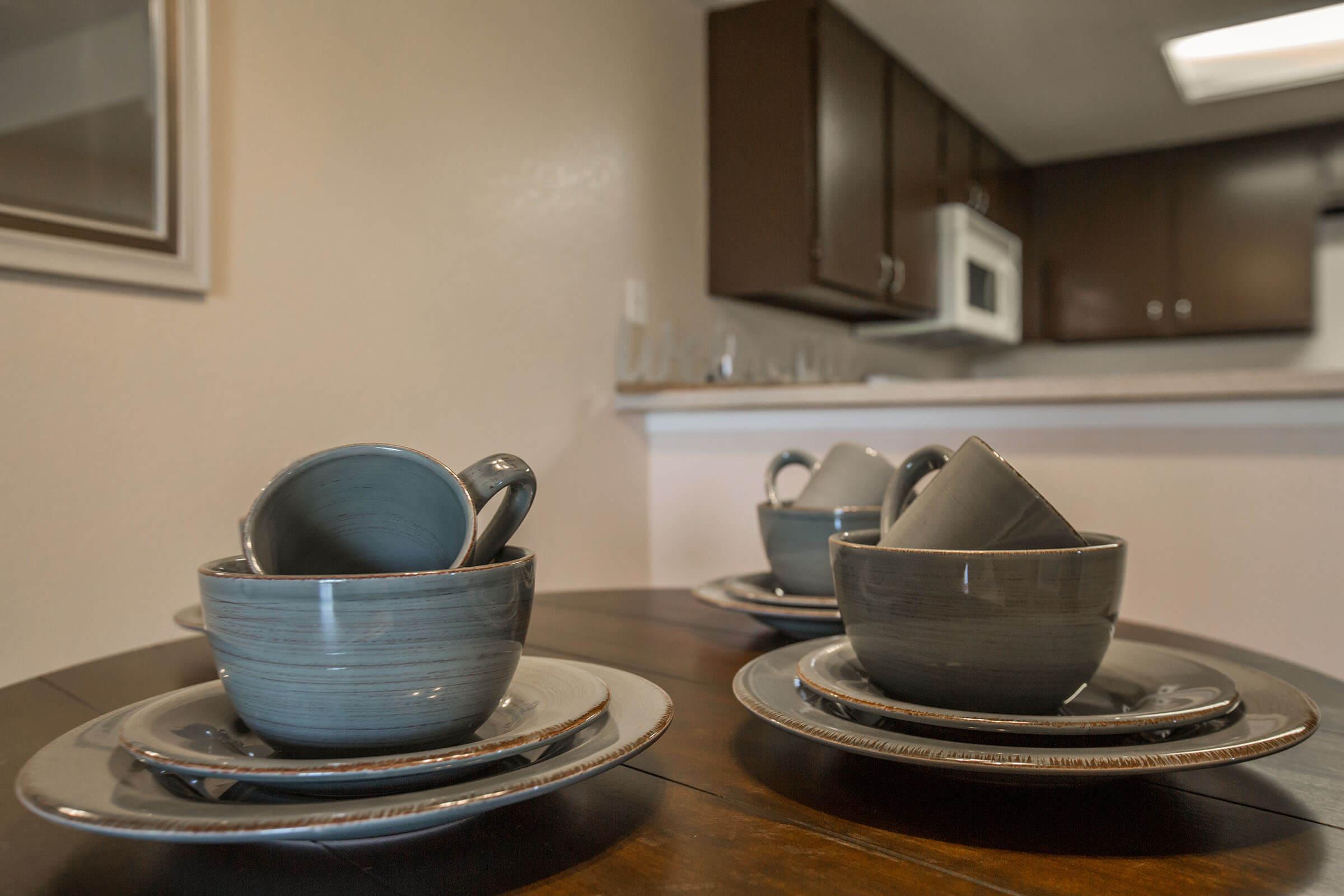 a close up of a bowl on a kitchen counter