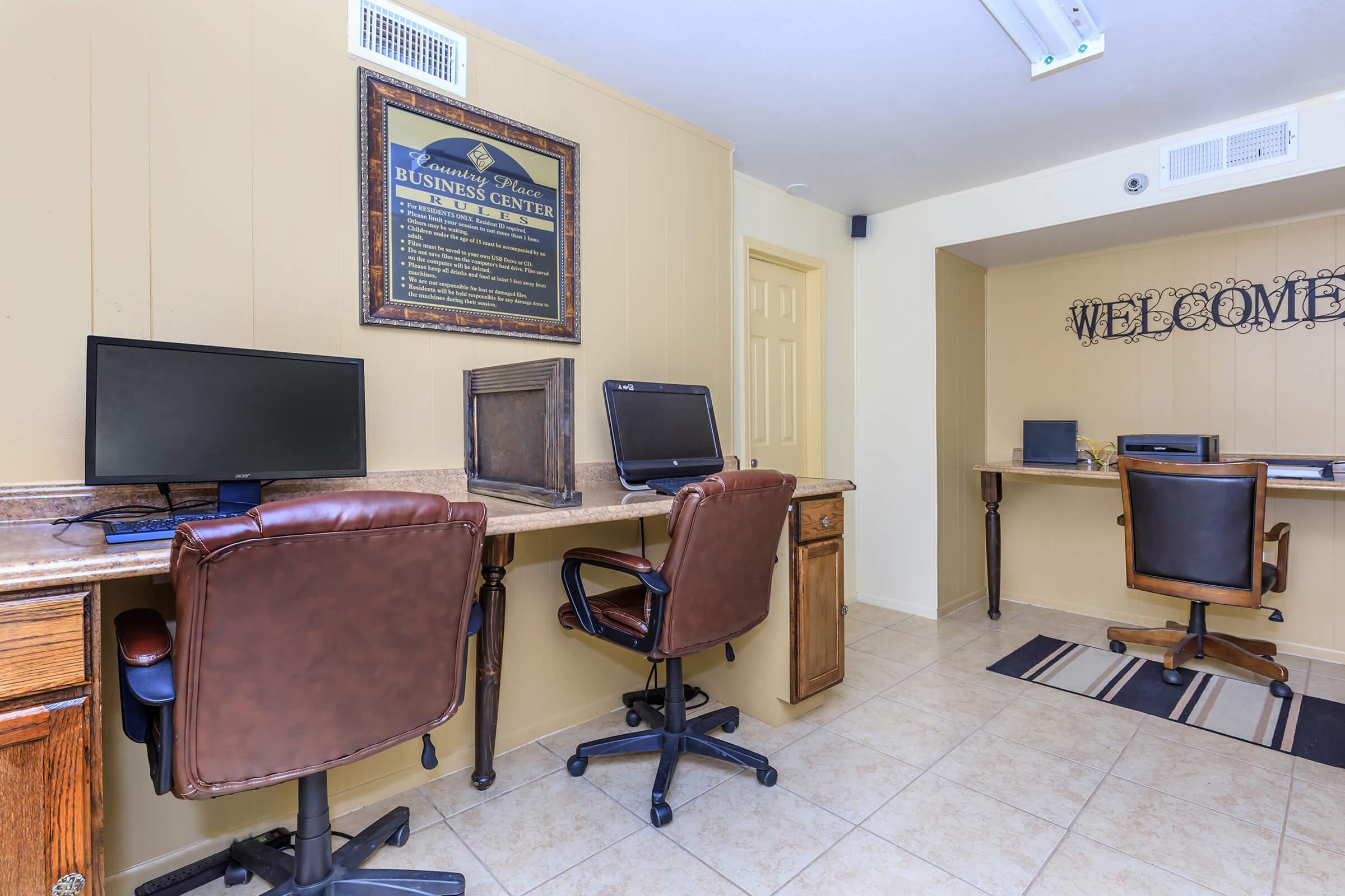 a room filled with furniture and a tv