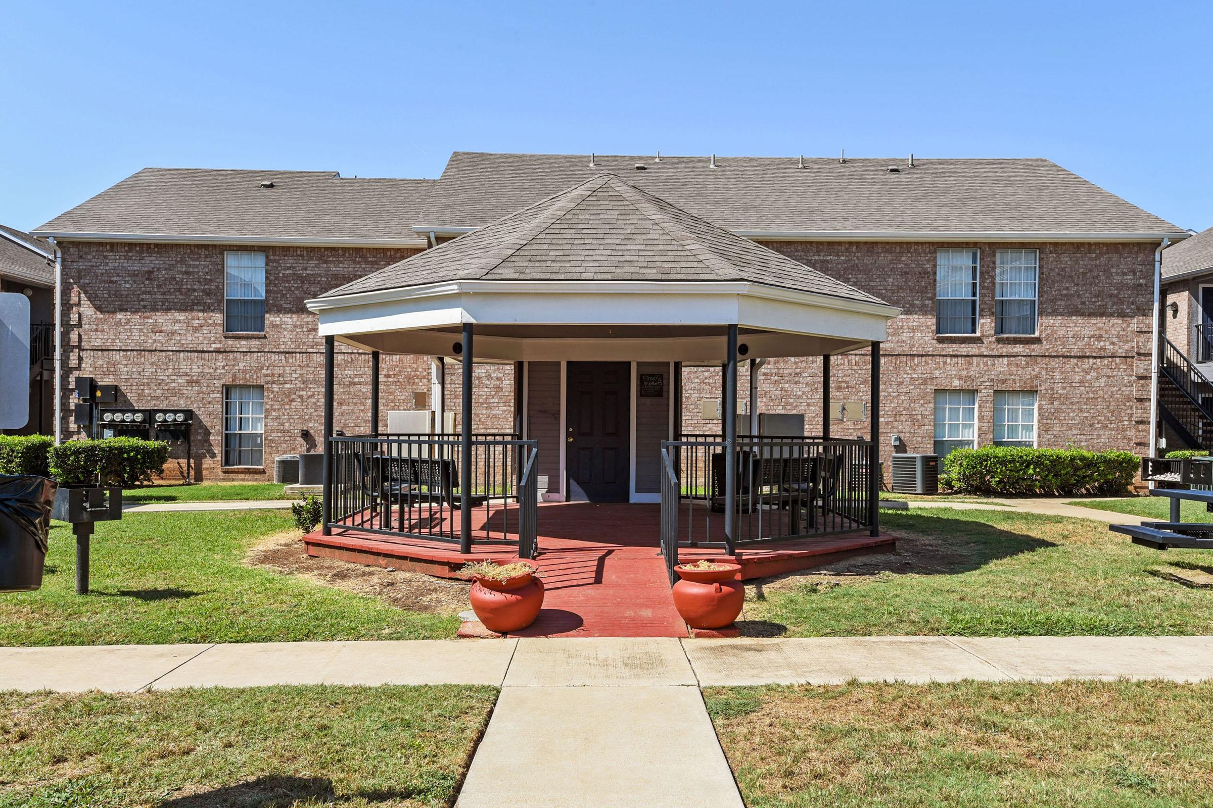 a large lawn in front of a house