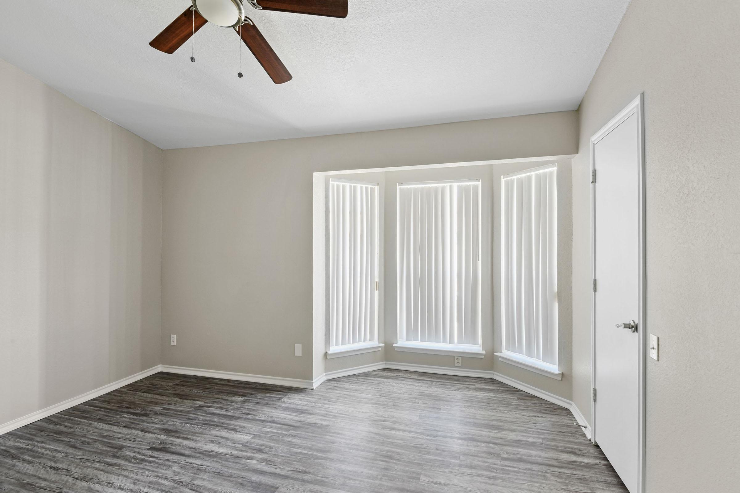 a room with a wooden floor