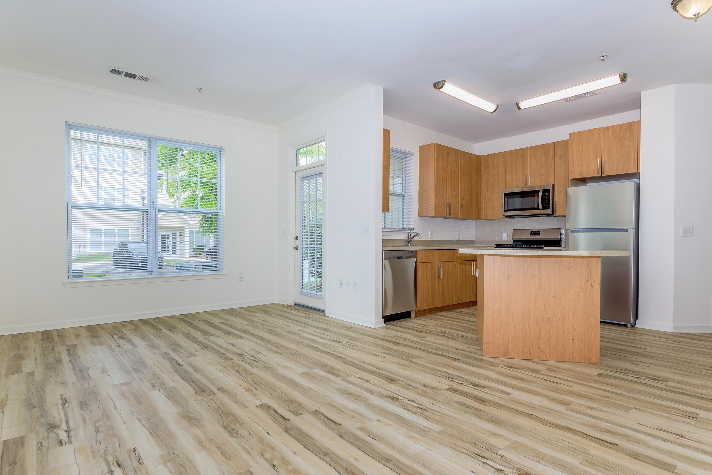 a room with a wooden floor