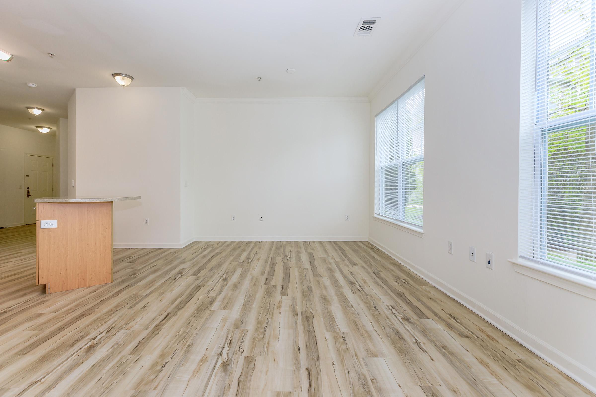 a room with a wooden floor