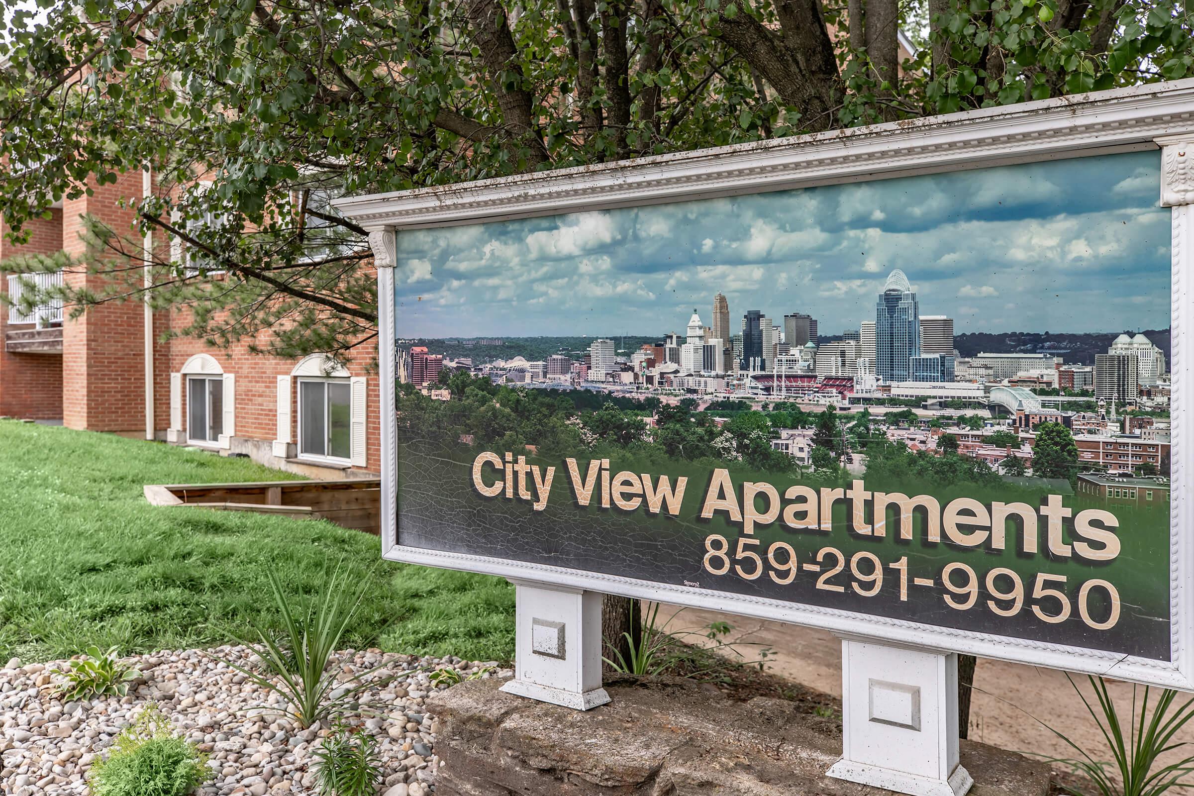 a sign on the side of a building