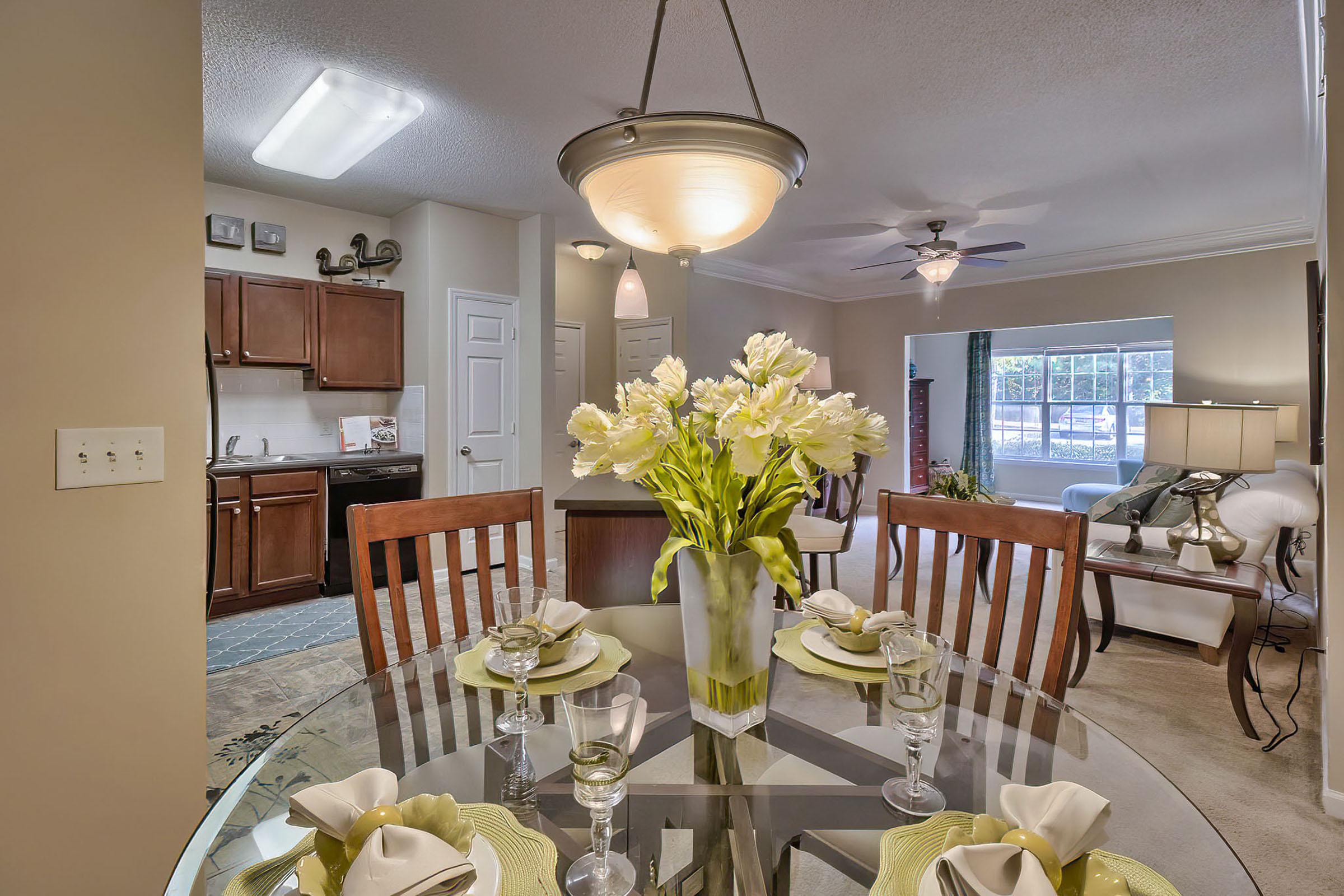 a dining room table