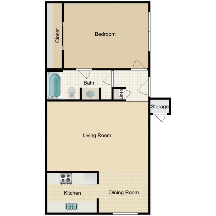 Maple Cottage Deluxe floor plan image