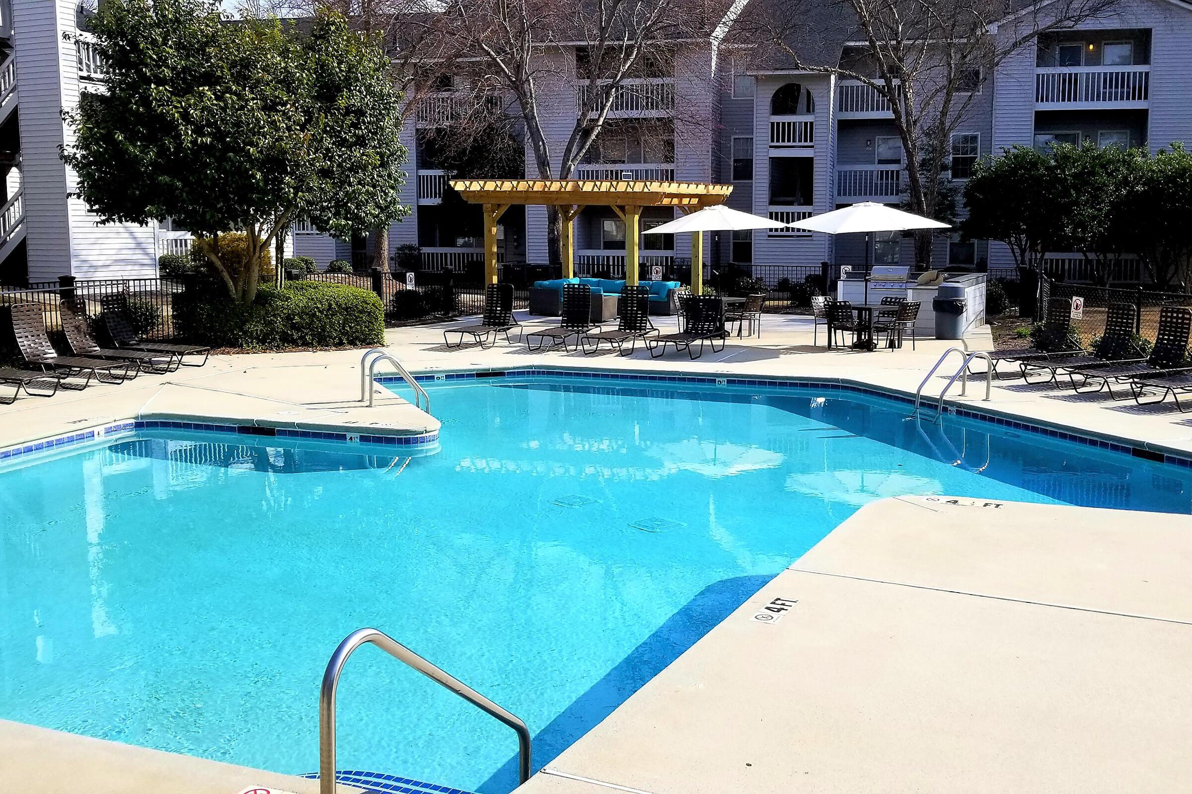 Cool off in the shimmering swimming pool at Greyeagle in Taylors, SC.