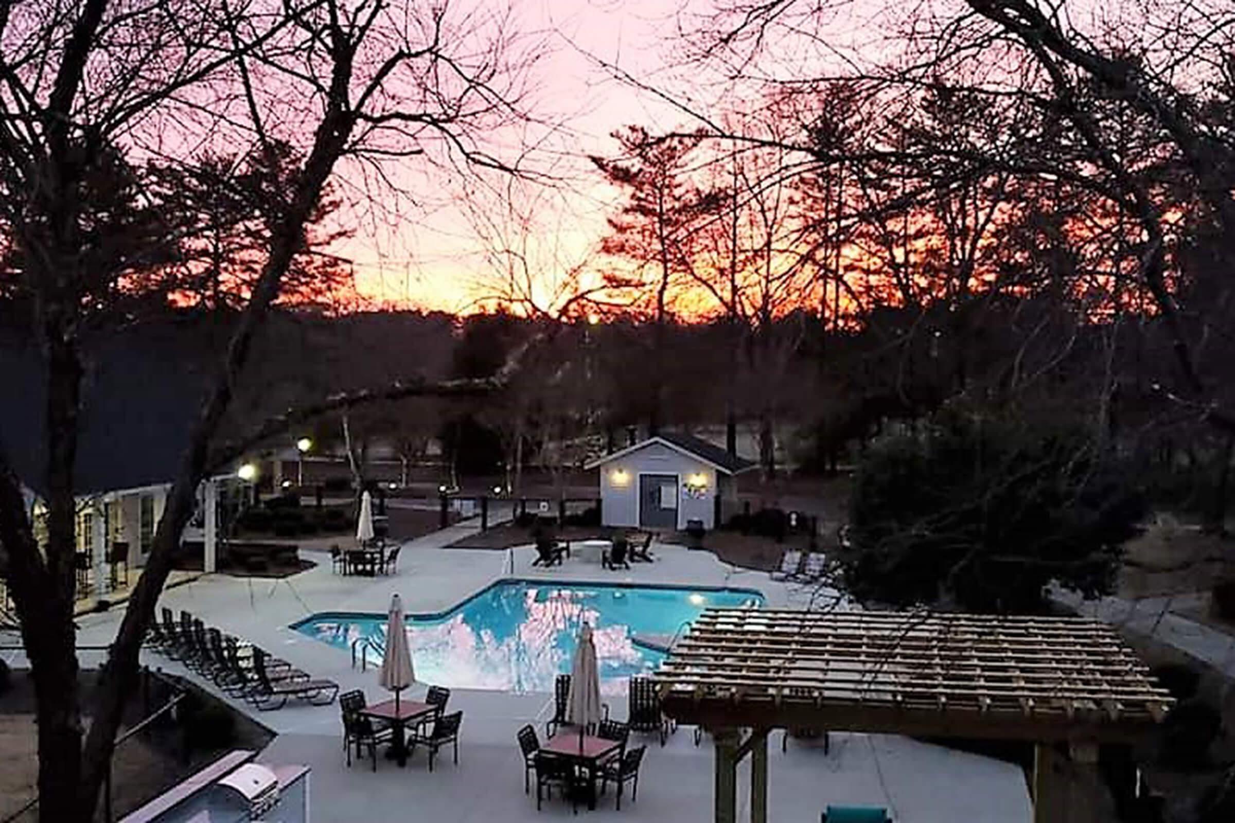Relax at the shimmering swimming pool at Greyeagle in Taylors, South Carolina.