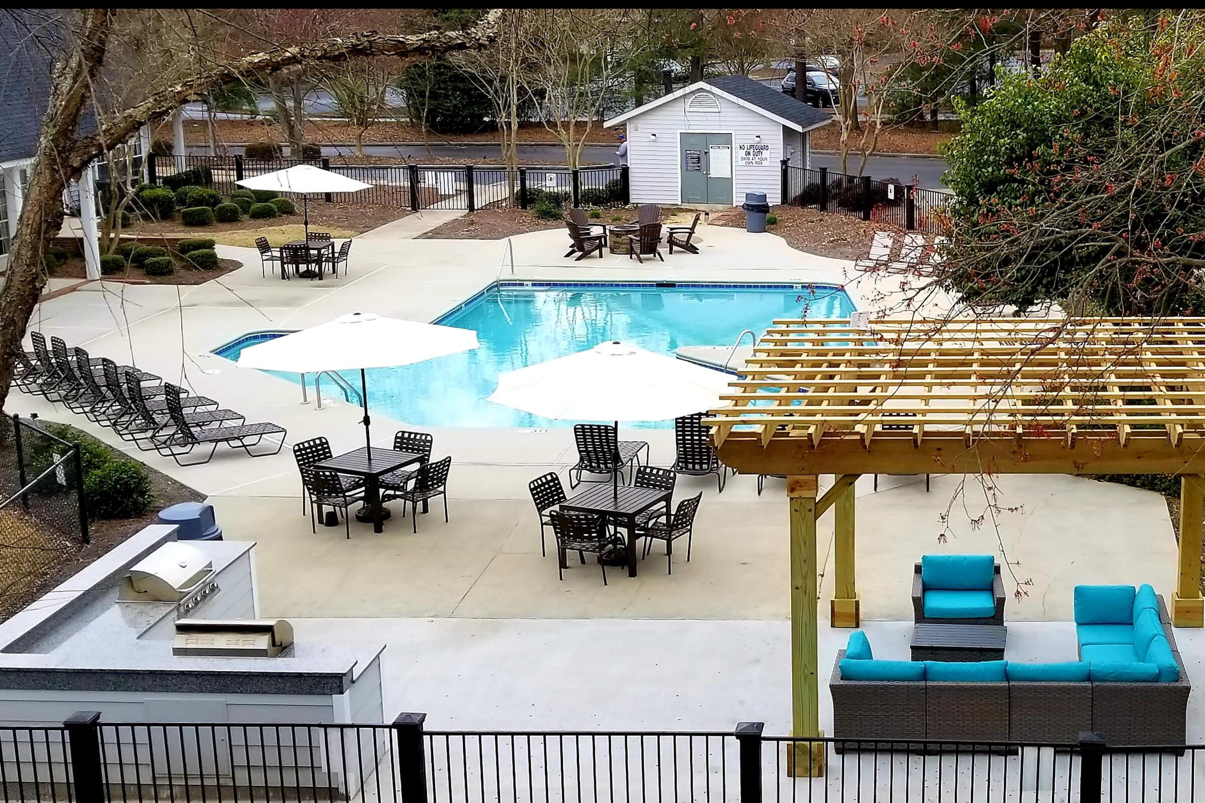 Soak up the sun in the shimmering swimming pool at Greyeagle in Taylors, SC.