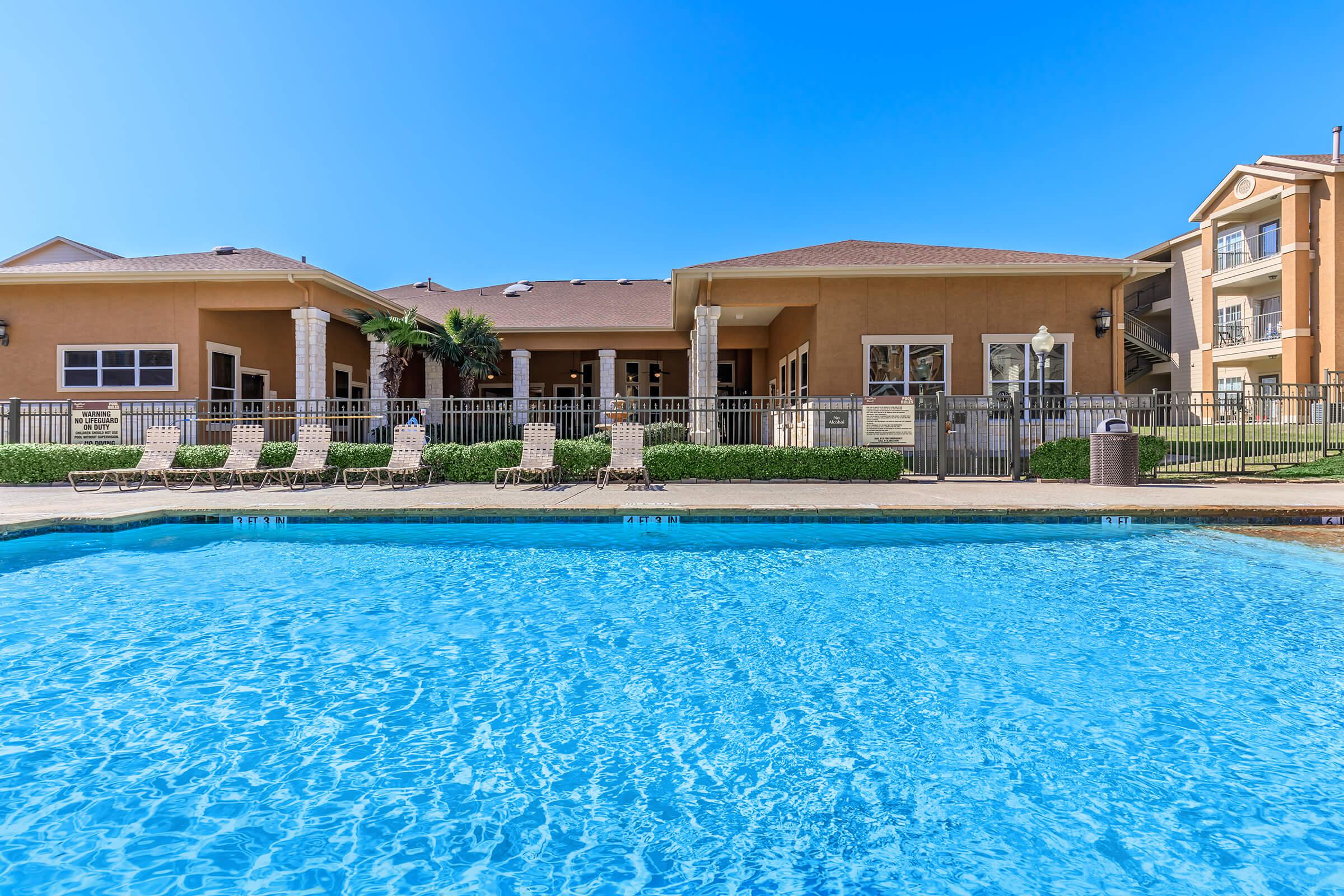 TAKE A DIP IN THE SPARKLING POOK AT SOUTHPARK RANCH APARTMENTS