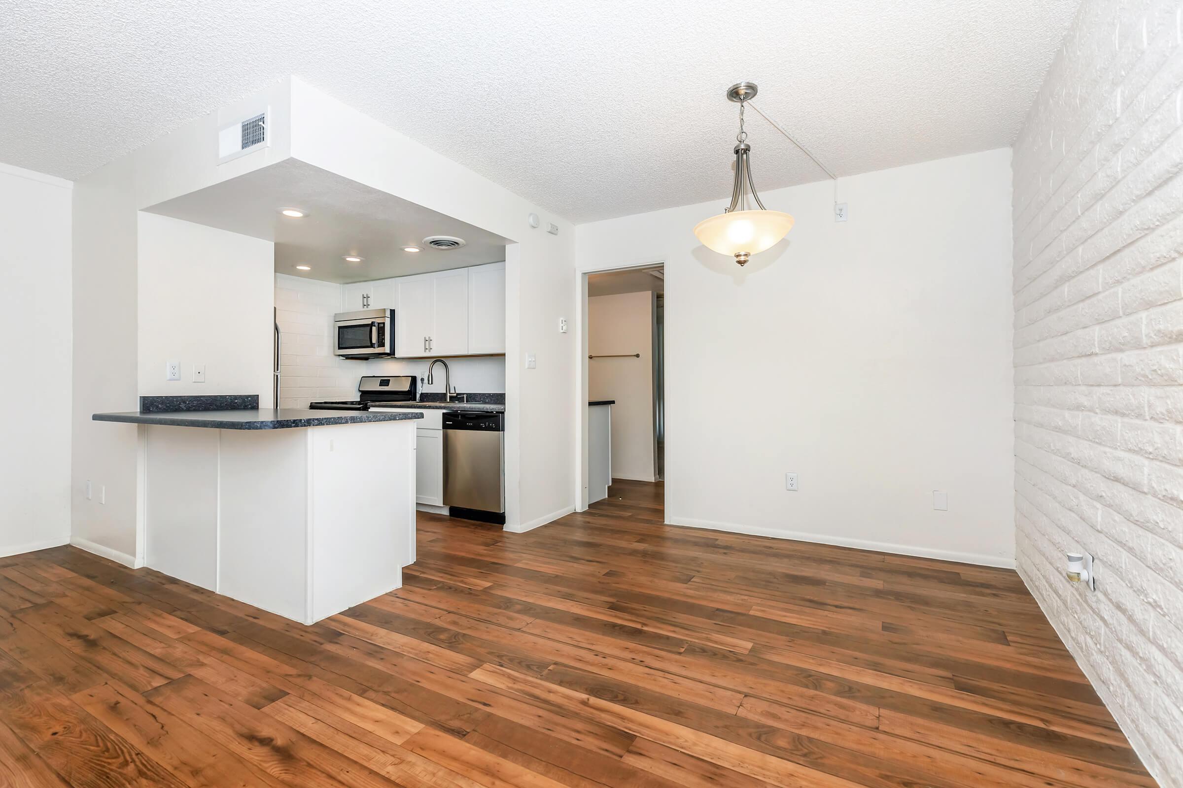 a room with a wooden floor