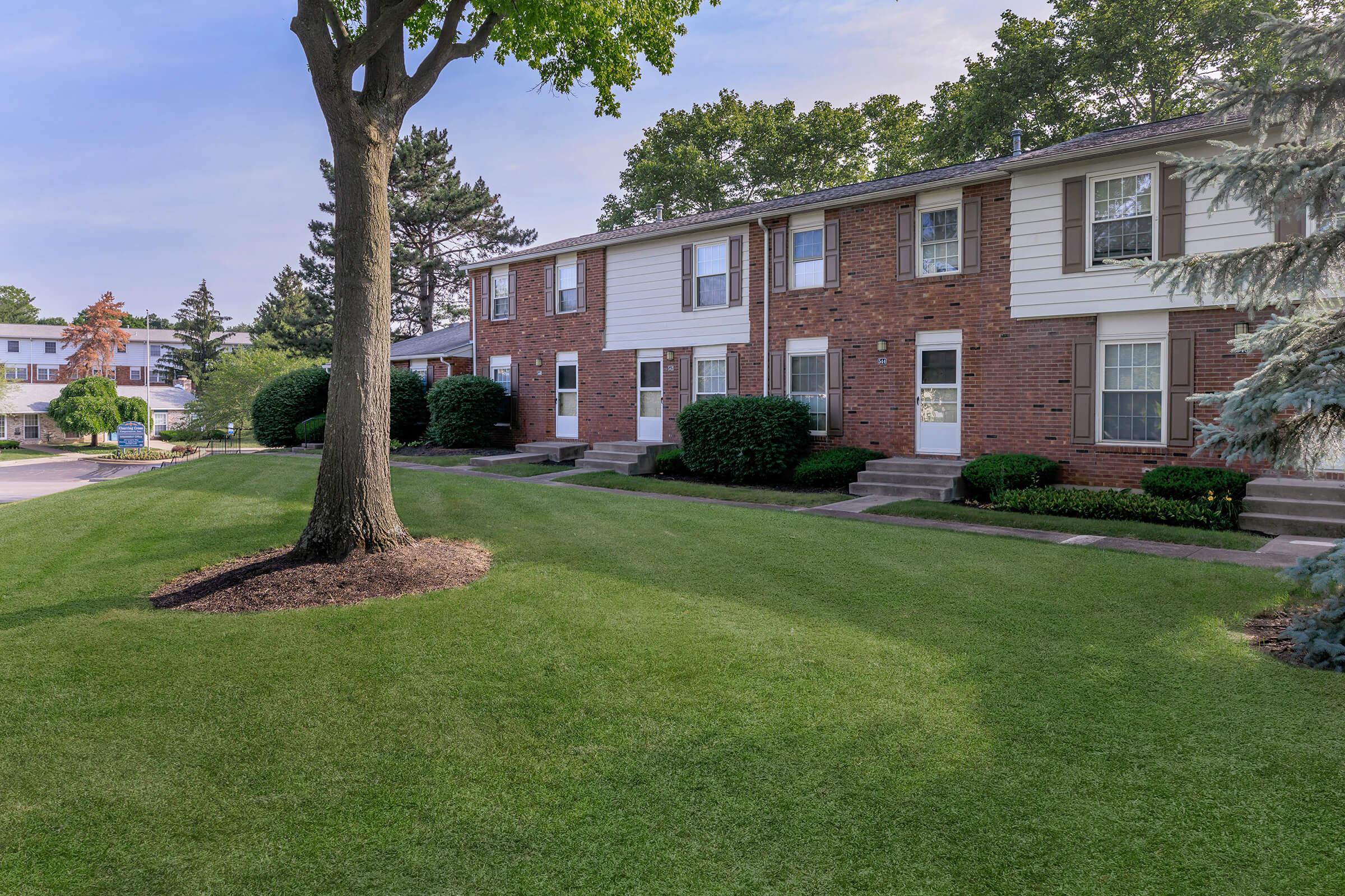 a large lawn in front of a house