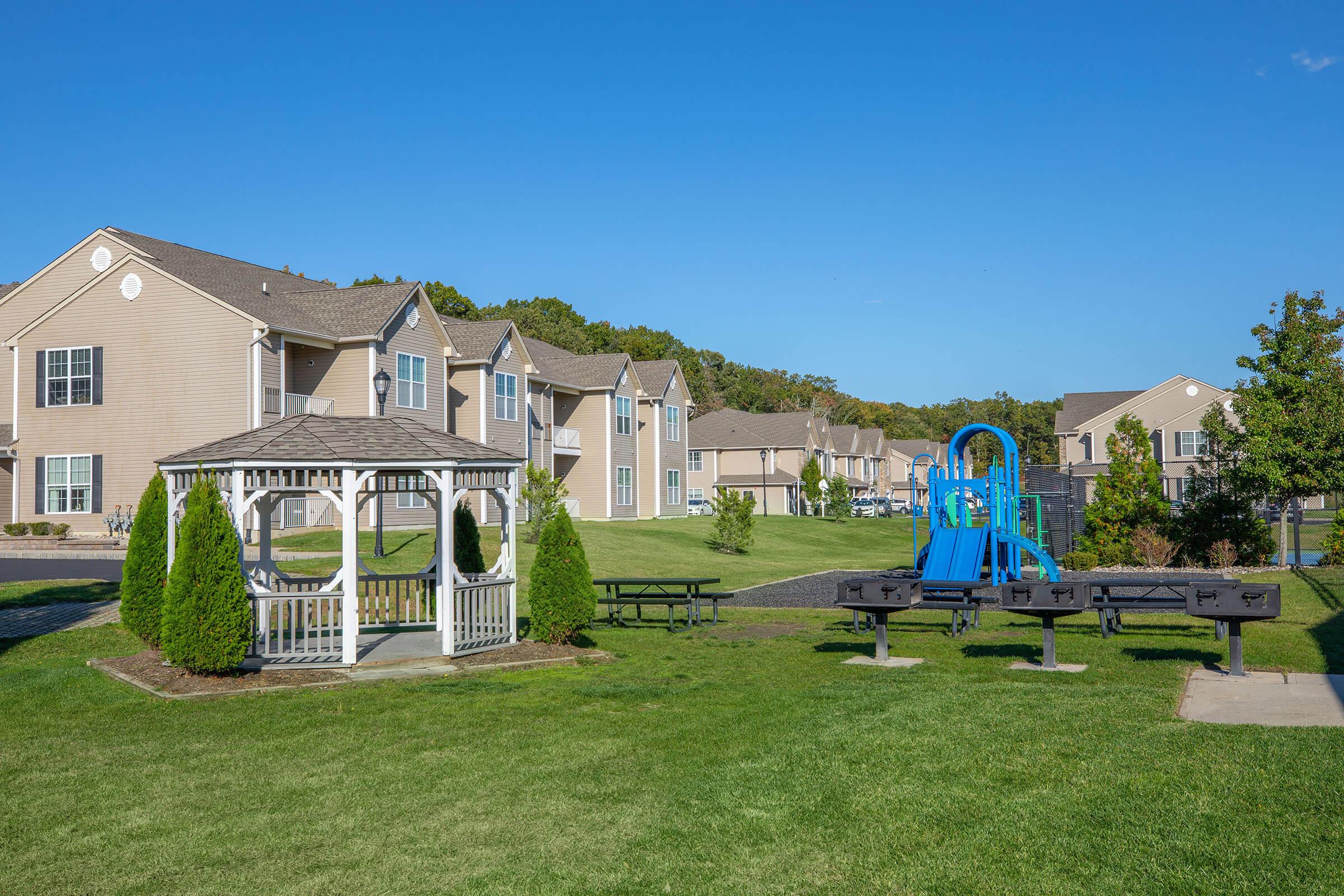 a large lawn in front of a house