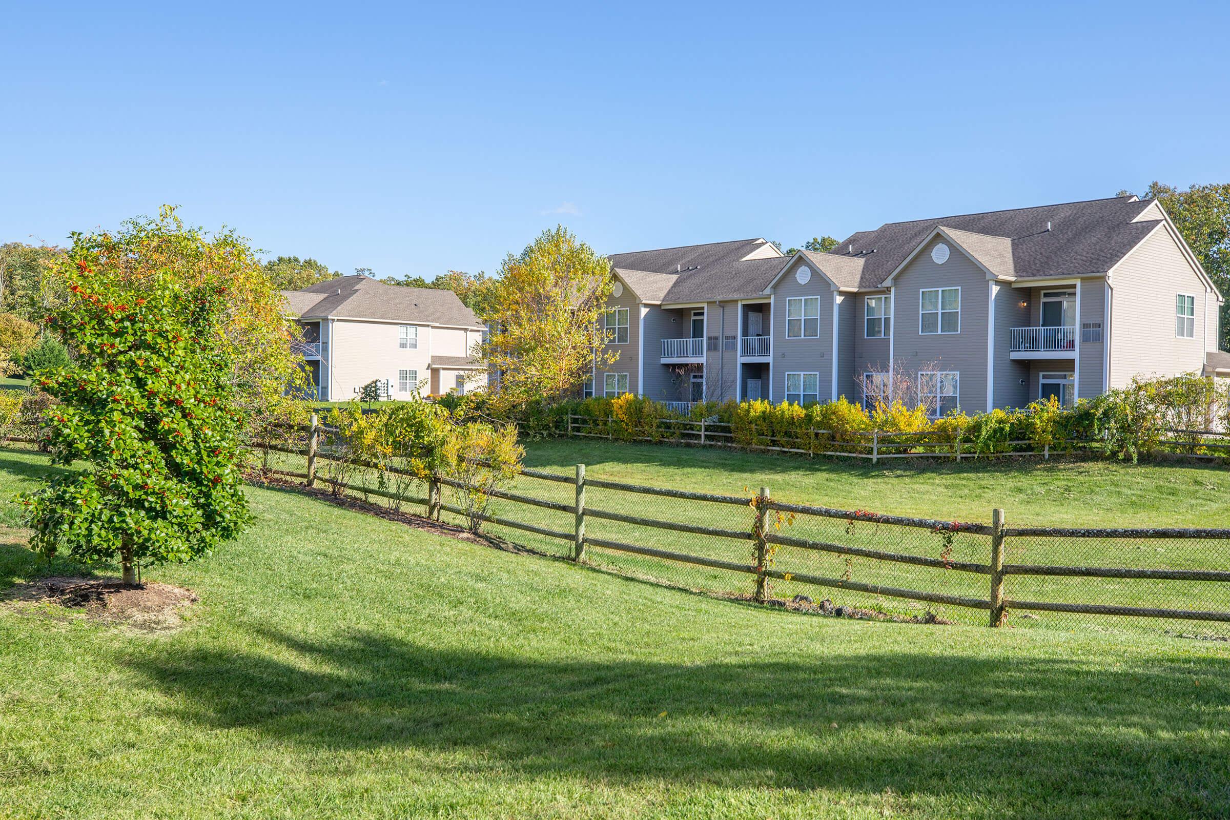 a large lawn in front of a house