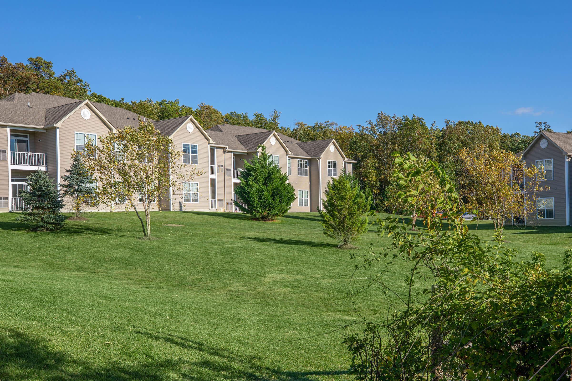 a large lawn in front of a house