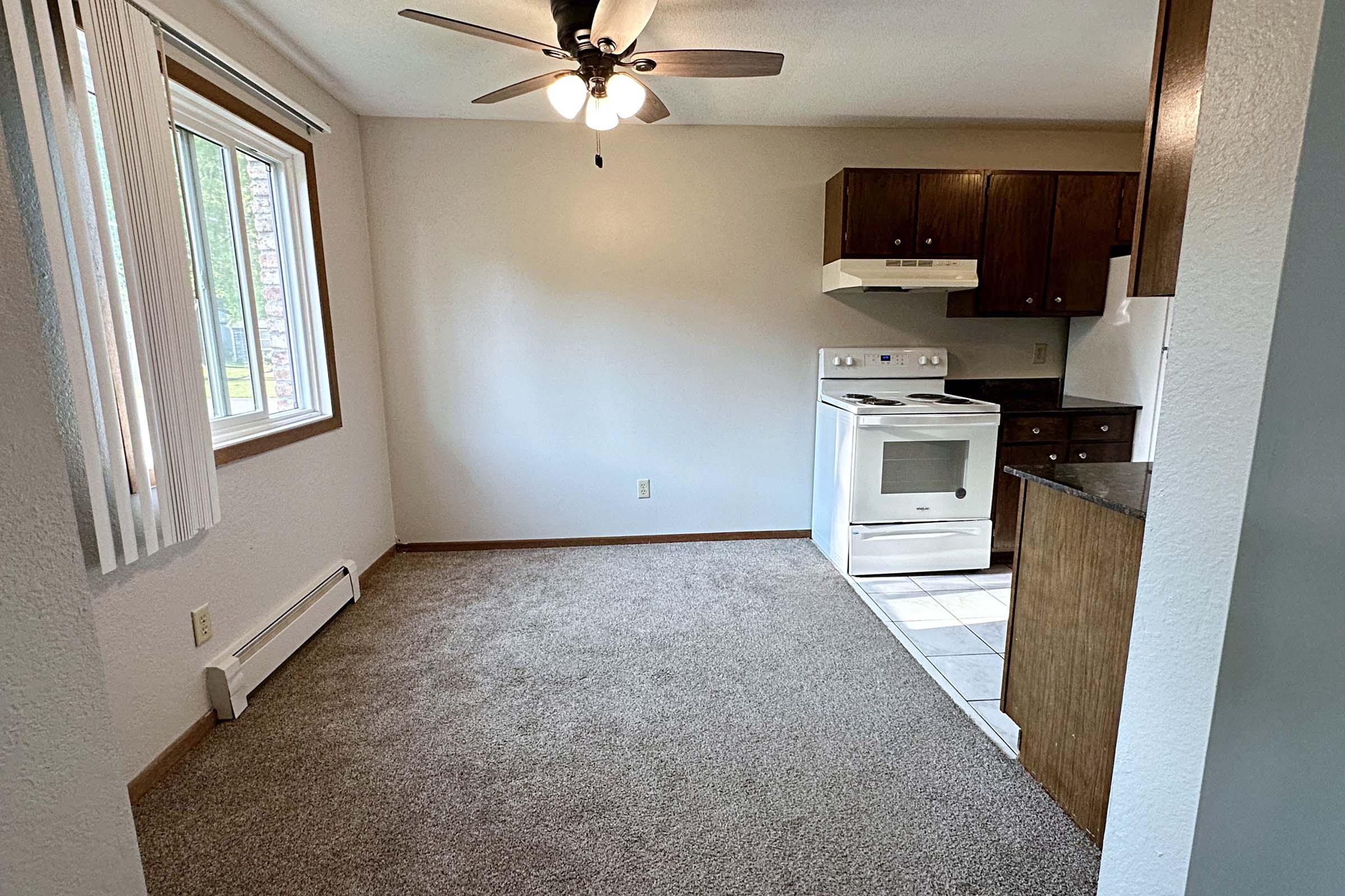 a view of a kitchen