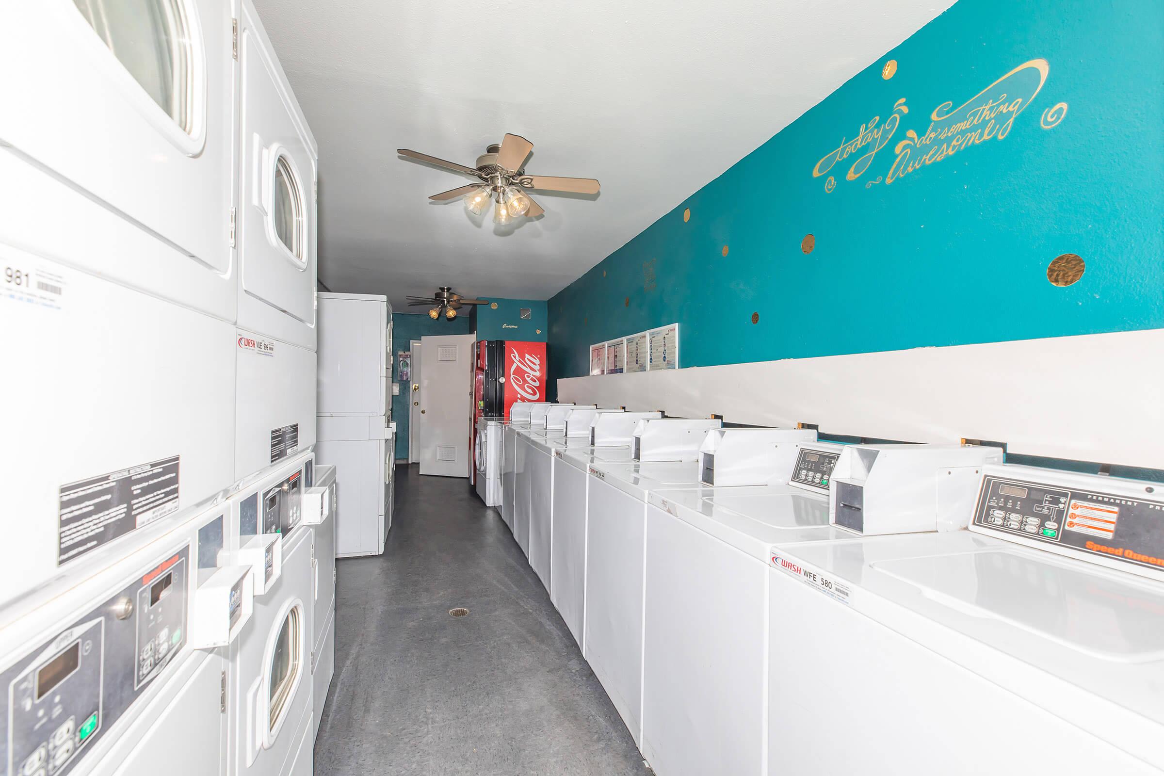 Washers and Dryers in the community laundry room