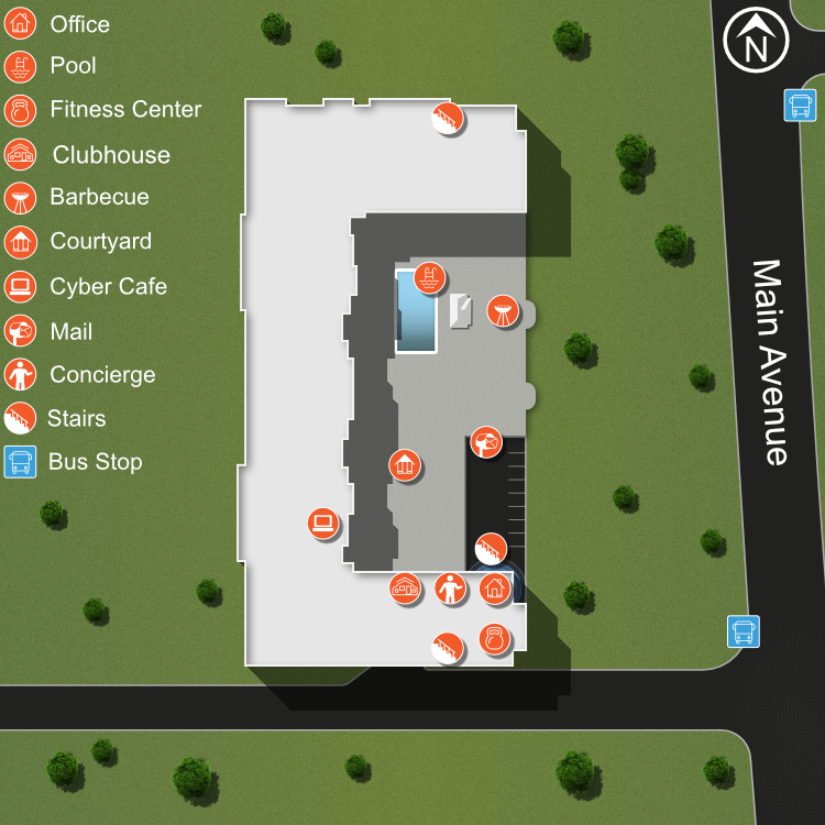 We make every effort to make our website accessible to anybody, especially those with disabilities. If you have question in terms of the relative location of an amenity or apartment home, please give us a call.