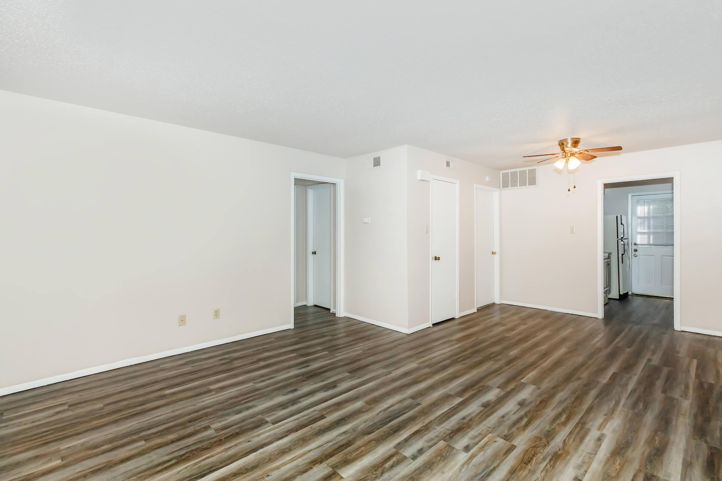 a room with a wooden floor