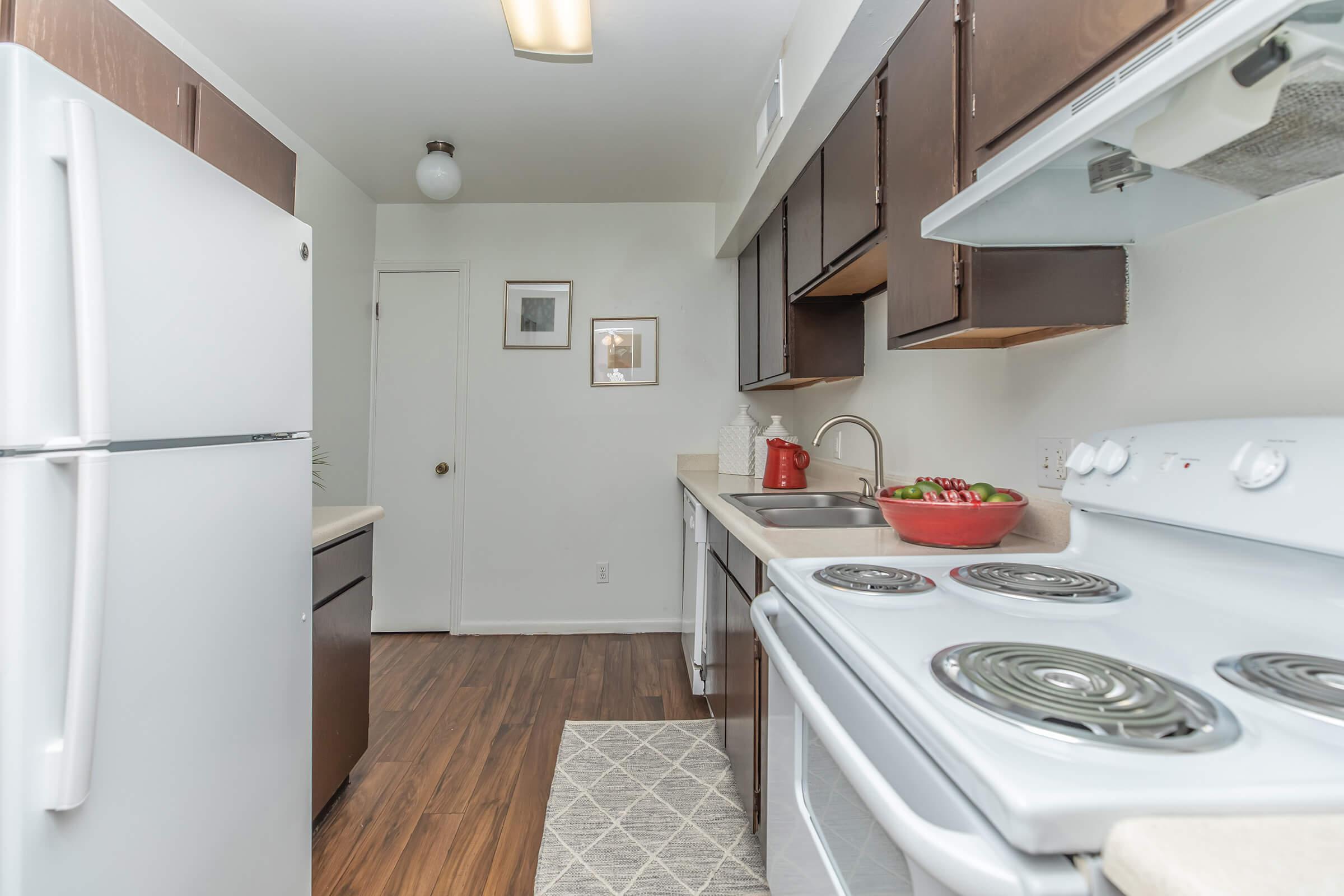 ALL-ELECTRIC KITCHENS AT PEAR TREE APARTMENTS