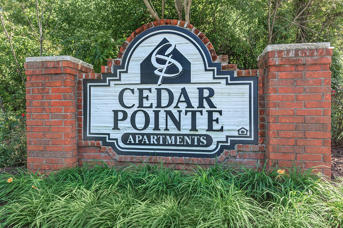 Cedar Point Apartments Monument Sign