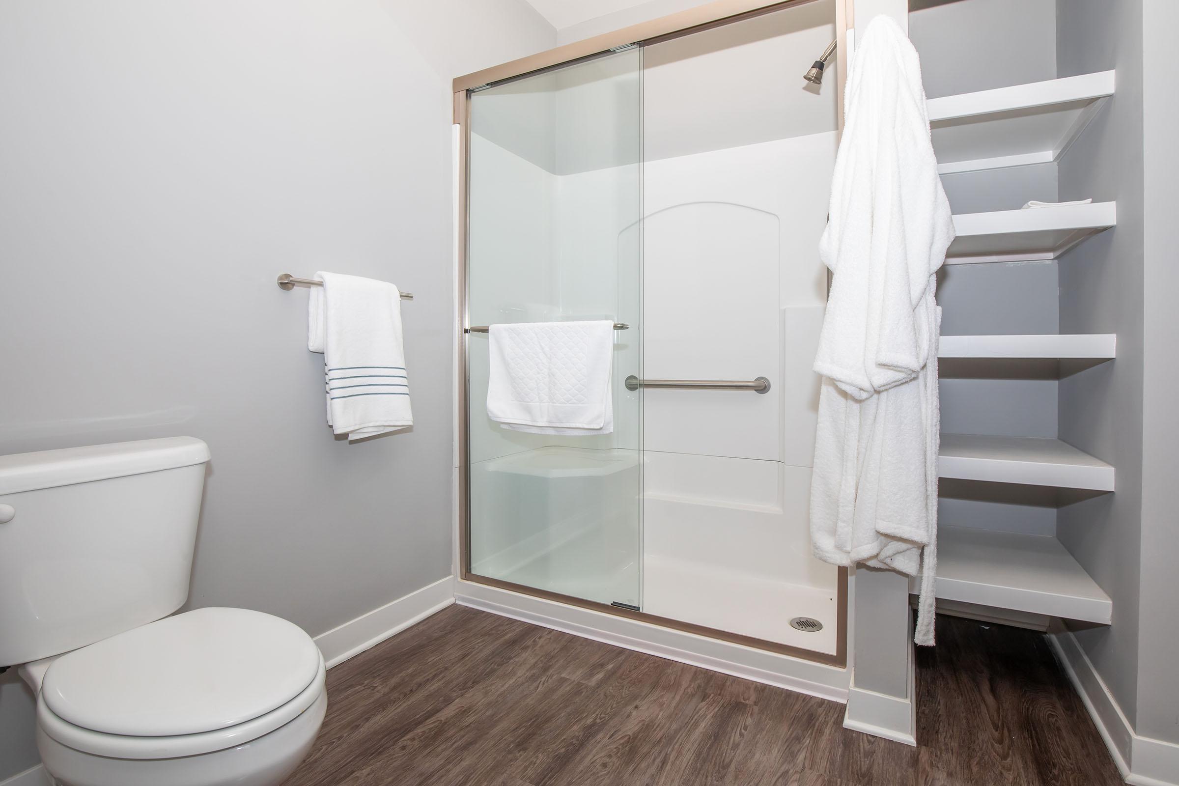 a close up of a shower in a room