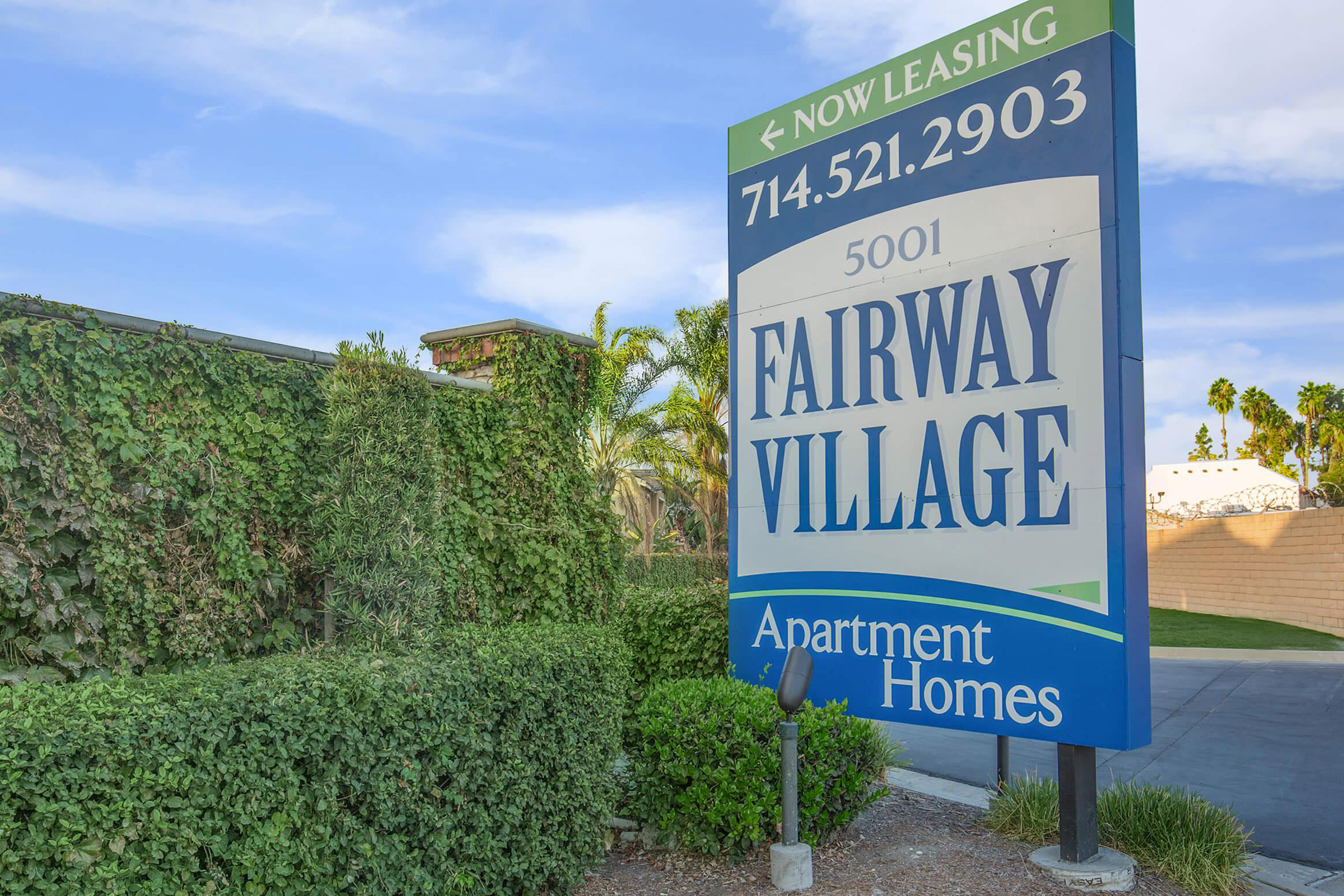 Fairway Village Apartment Homes monument sign
