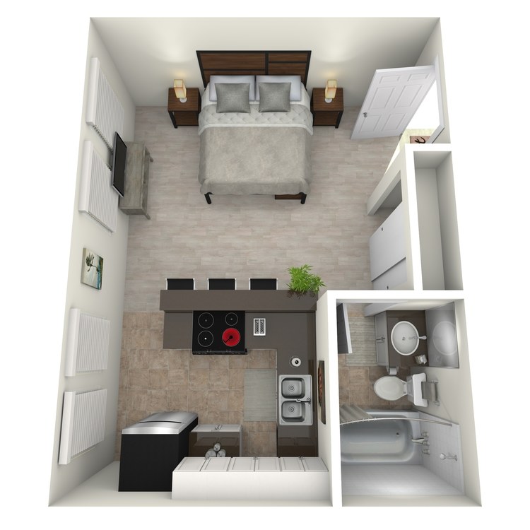 Floor plan image of Studio B