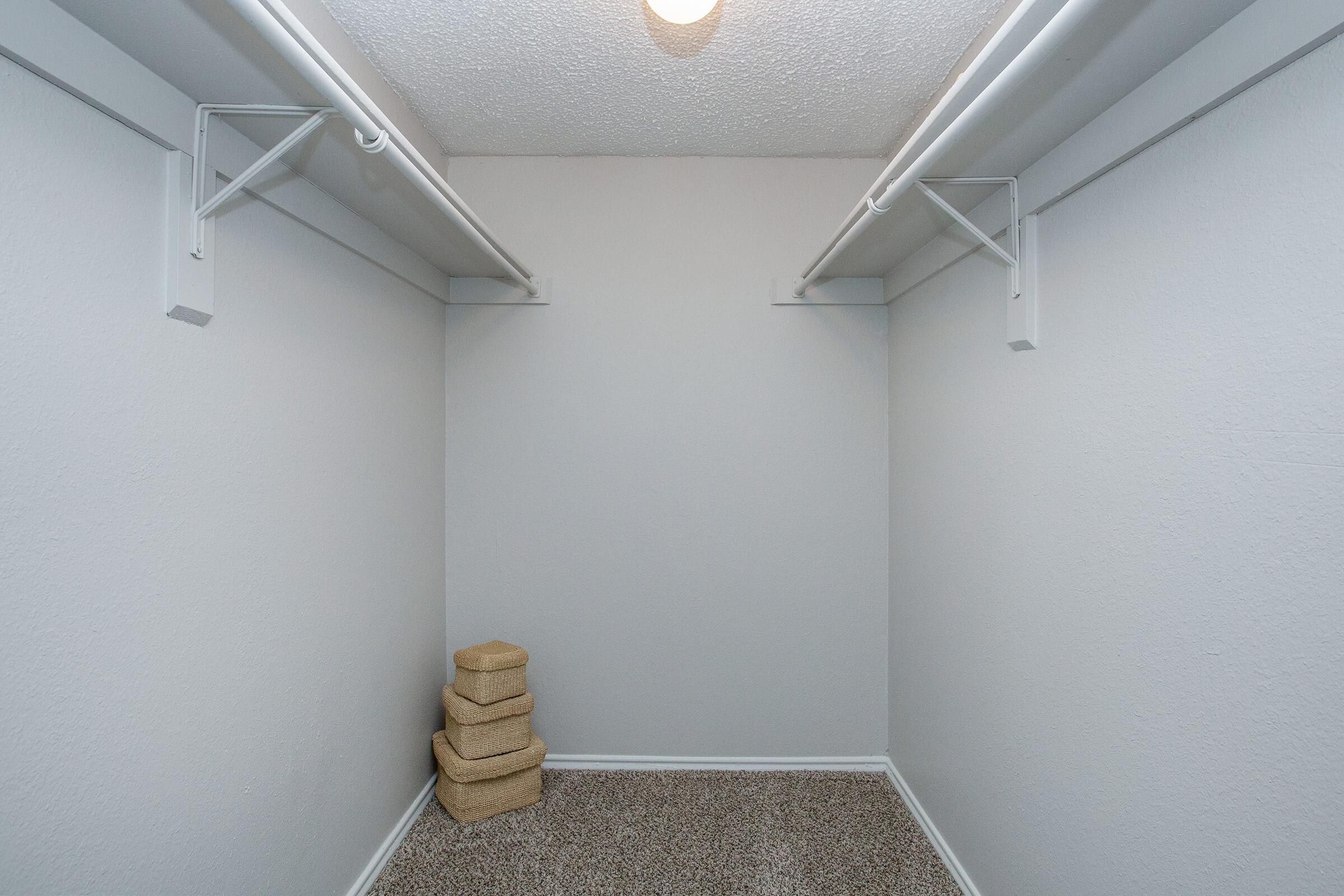 SPACIOUS WALK-IN CLOSET