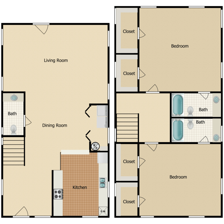 Floor plan image of Townhome