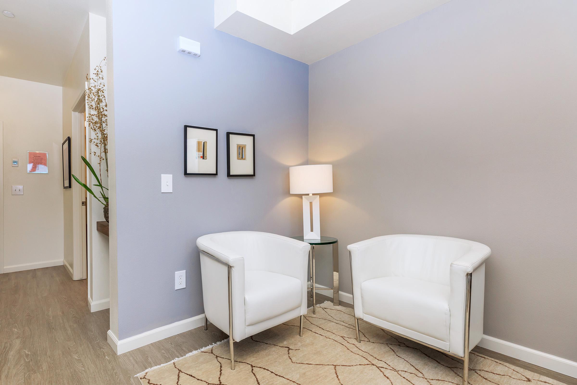 White chairs in an apartment