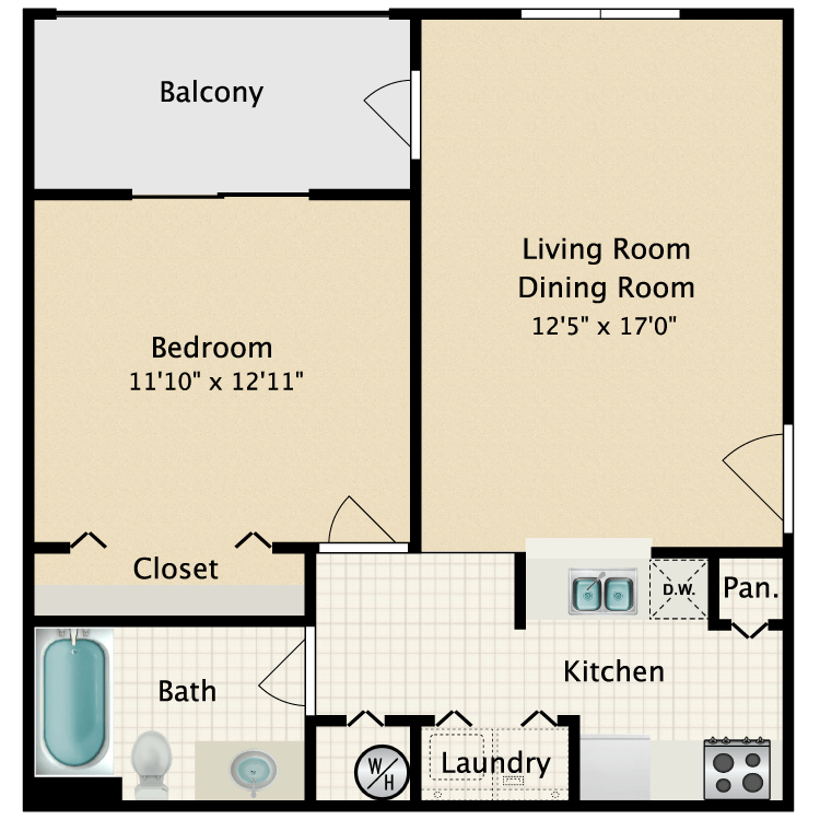 Floor plan image of A1