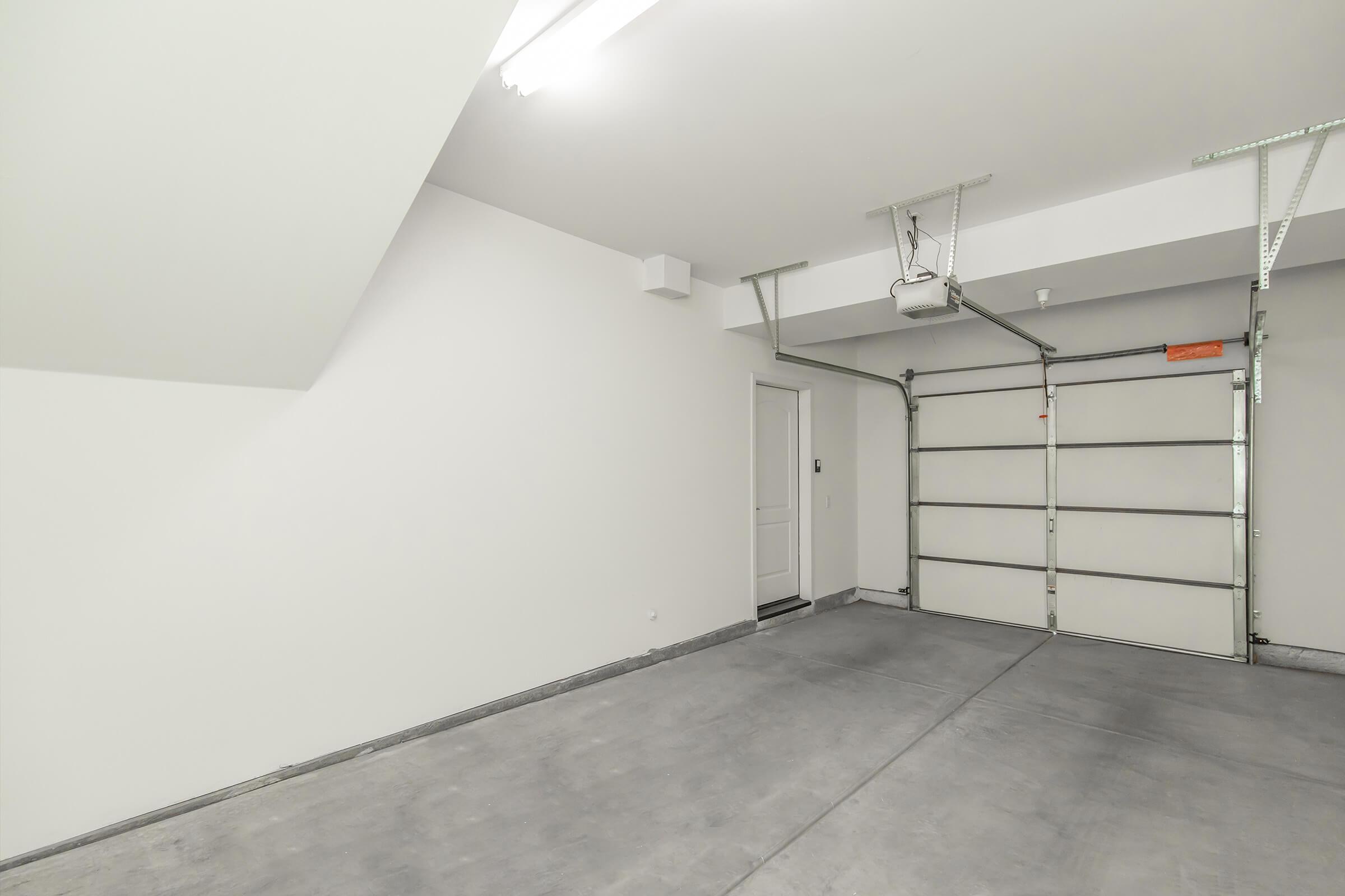 a vacant garage