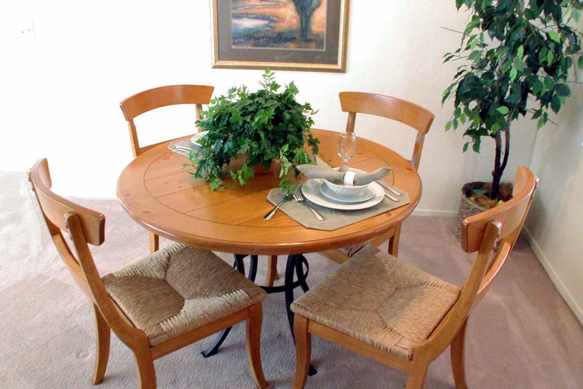 a dining room table