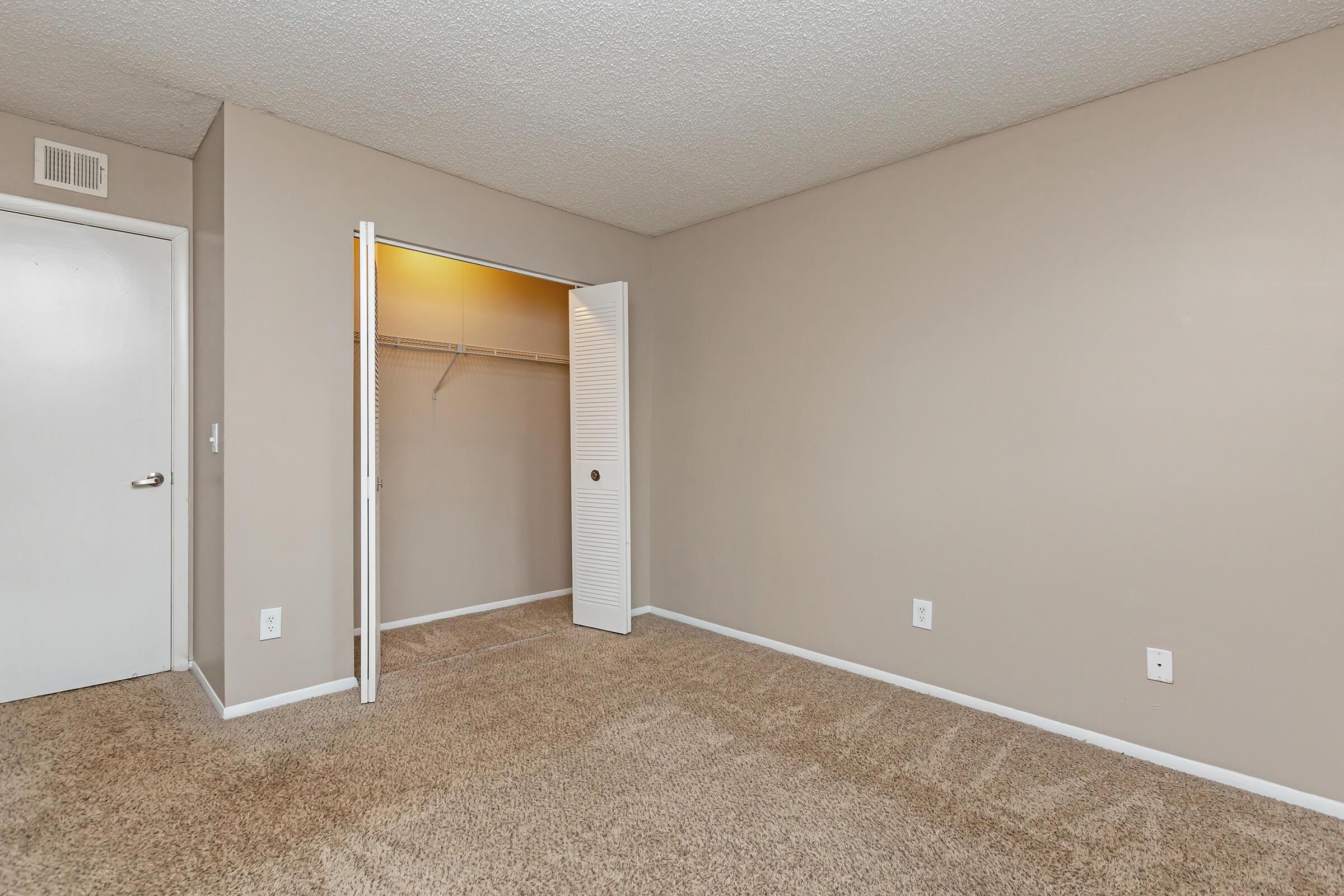 a double door in a room