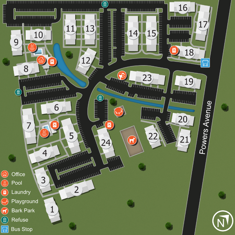 We make every effort to make our website accessible to anybody, especially those with disabilities. If you have question in terms of the relative location of an amenity or apartment home, please give us a call.