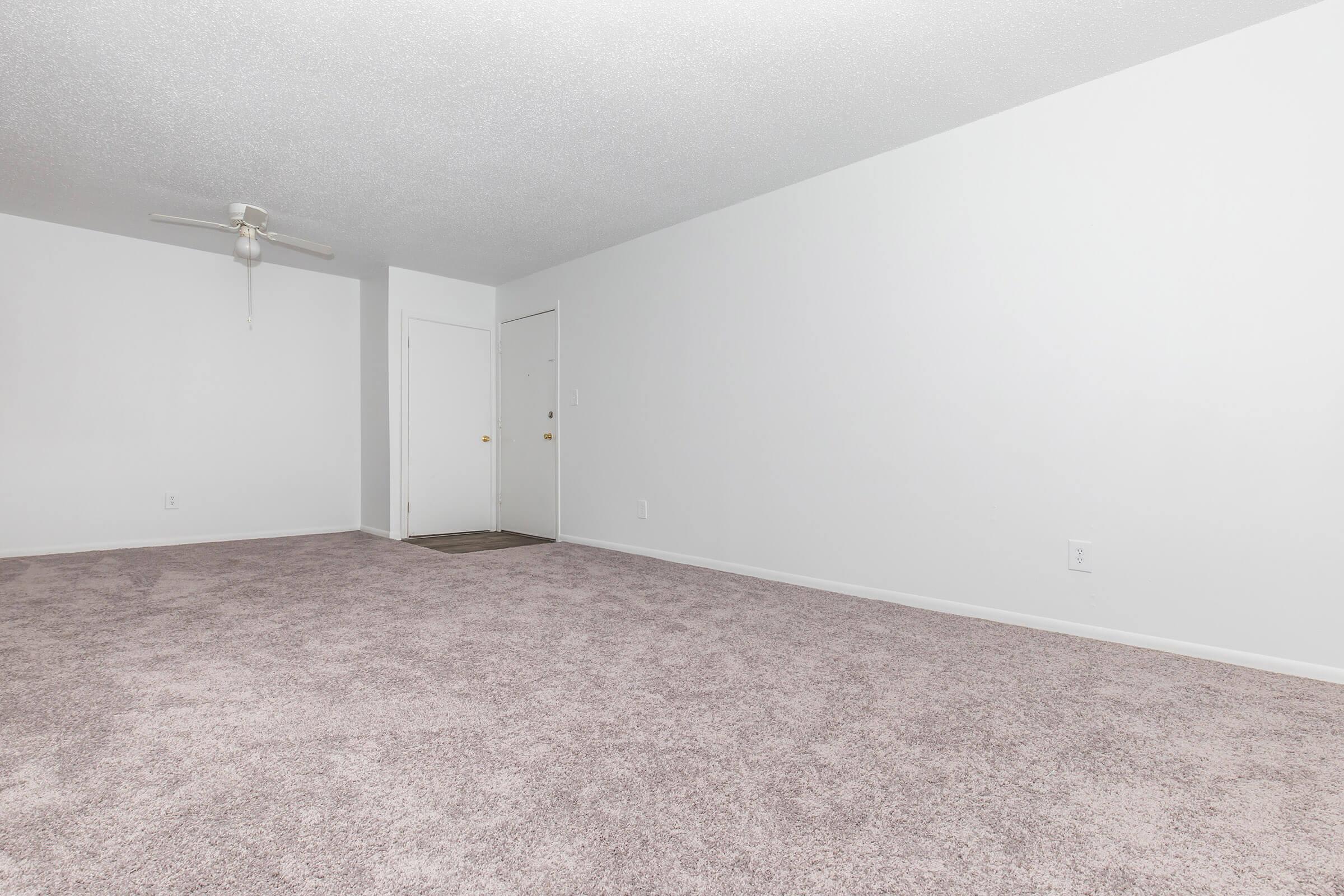 a bed in a room