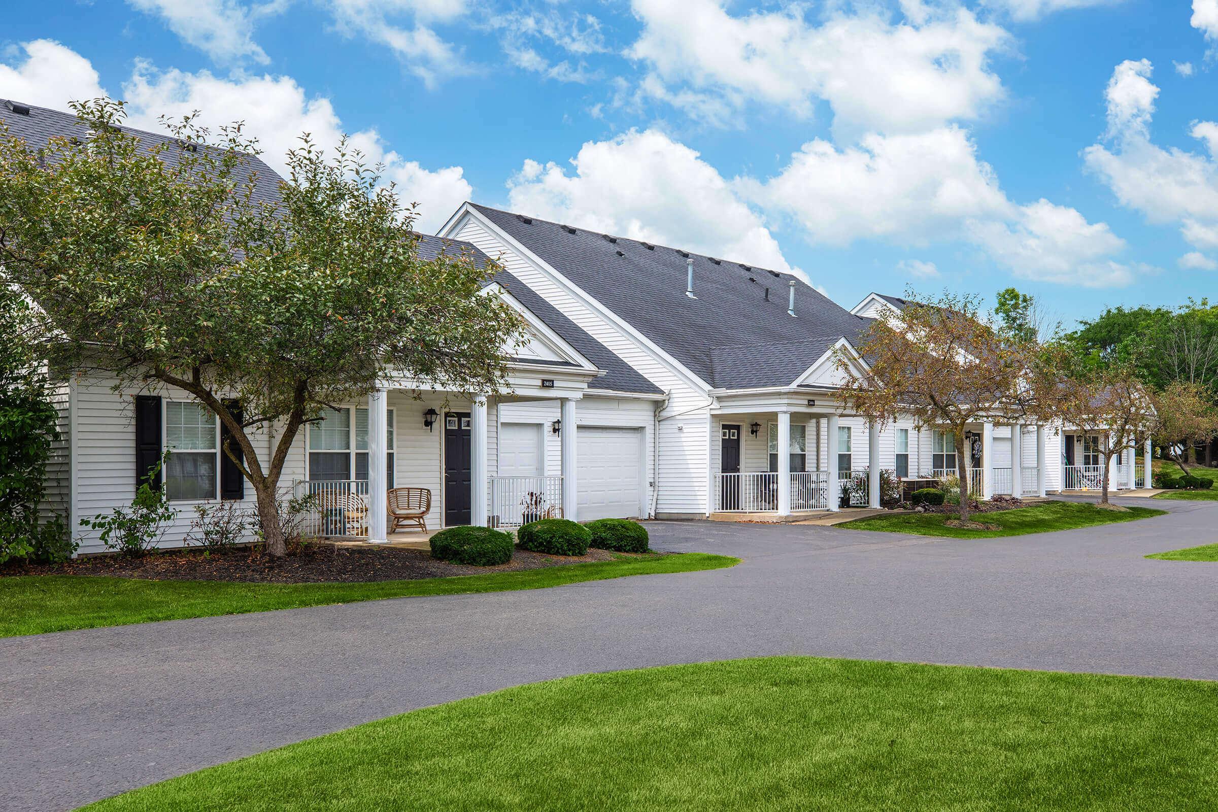 a large lawn in front of a house