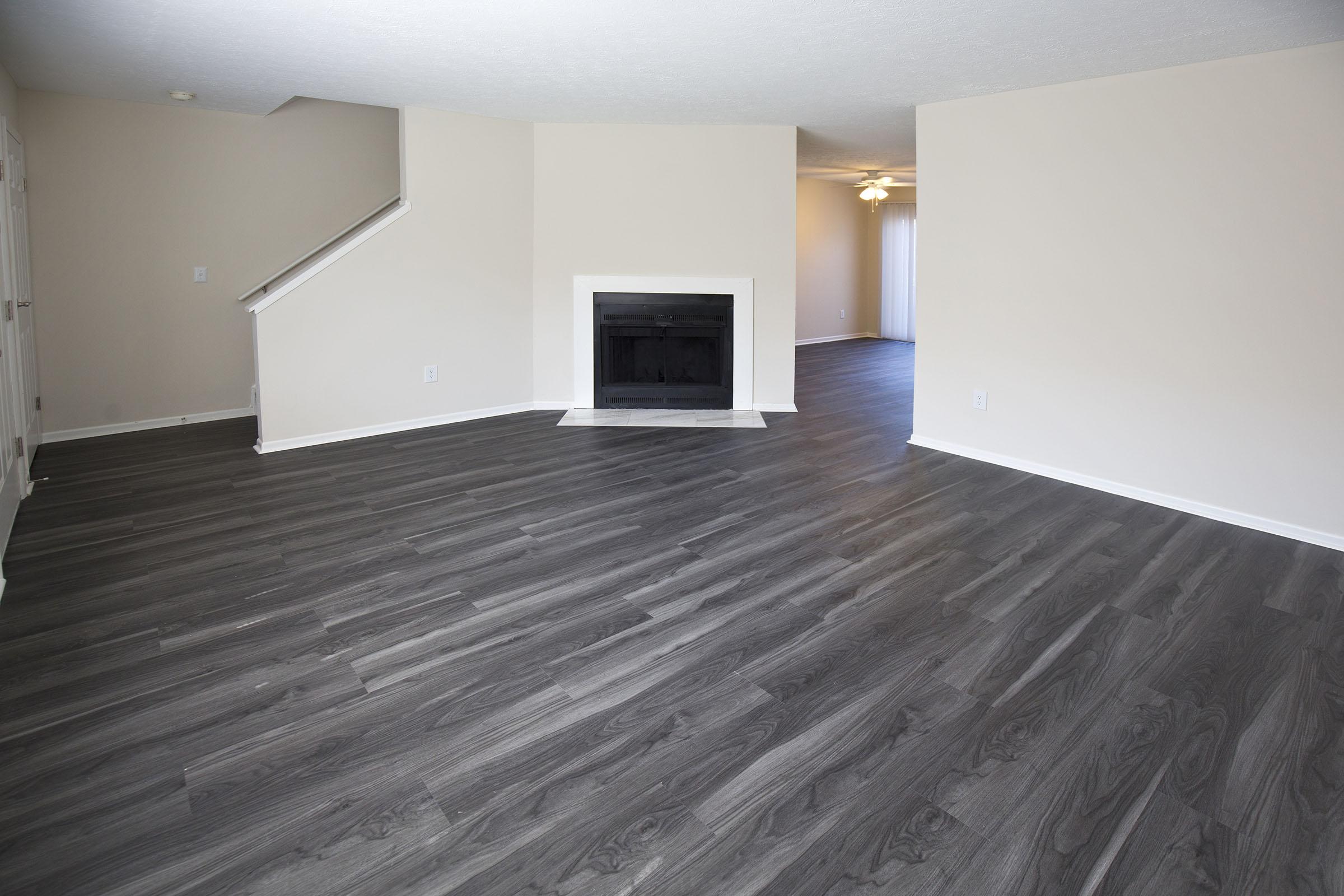 a room with a wooden floor