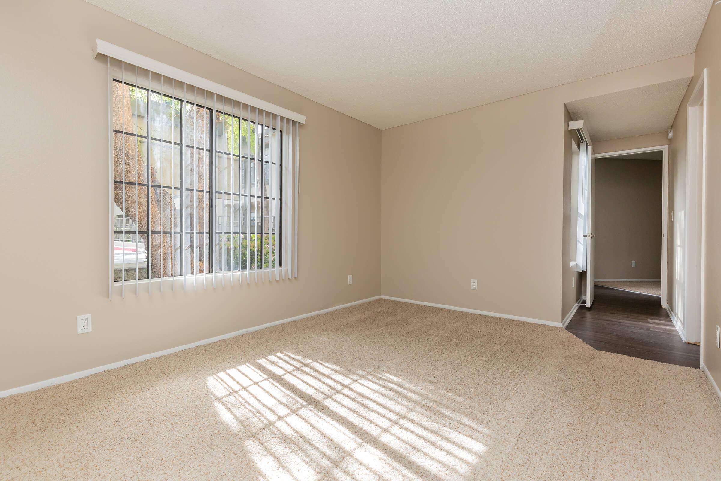 Carpeted bedroom