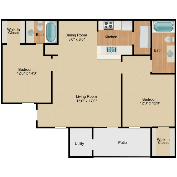 Floor plan image of Live Oak